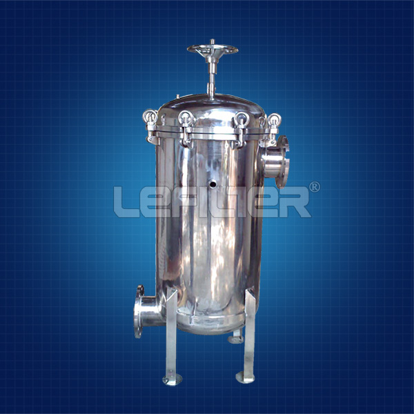 Stainless steel bag filter housing