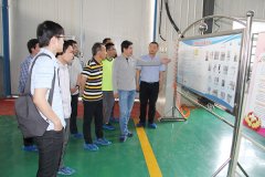 University Director visit to factory about School-enterprise